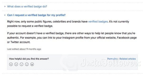 Cómo ser verificado en Instagram: Marca de verificación azul